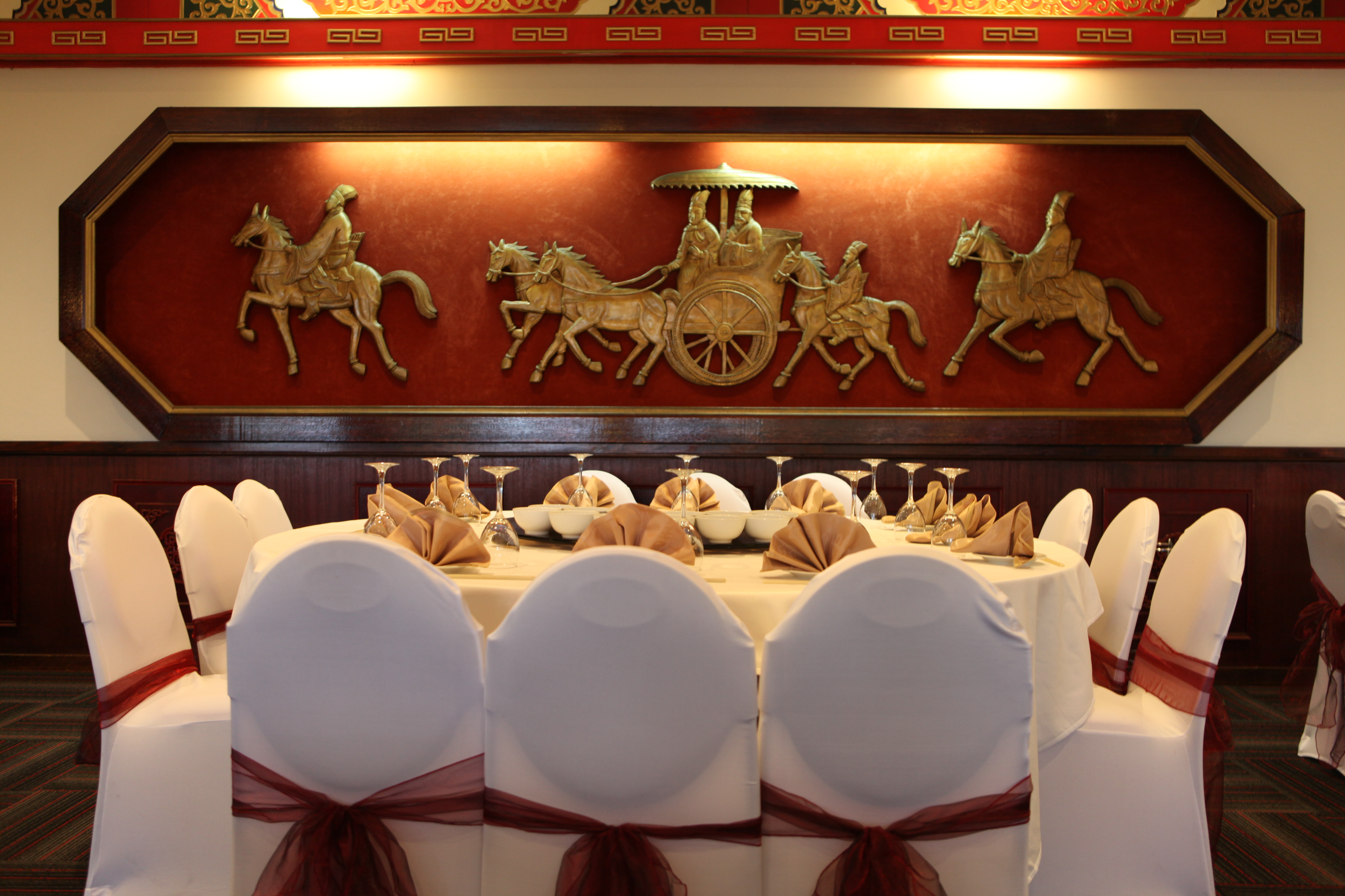 Mountain View Dural decorated banquet chairs